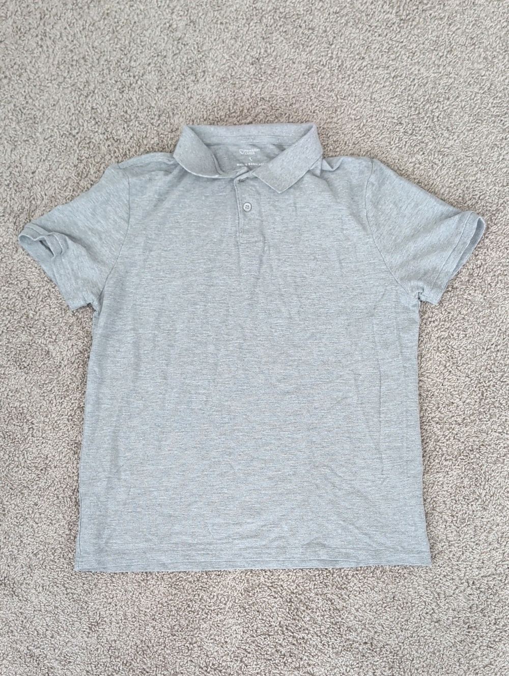 Primark Men's Gray Polo Shirt Size L